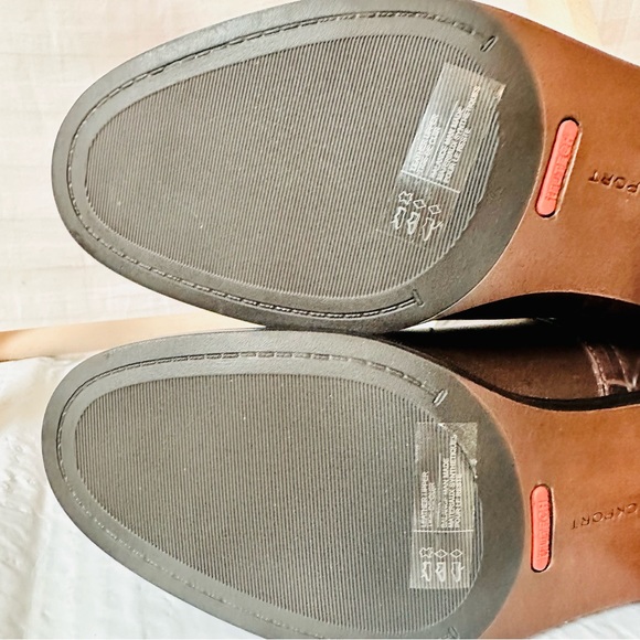 Rockport Larkyn Chelsea Booties Brown Leather Waterproof Size 8.5M TruTech - Picture 9 of 13